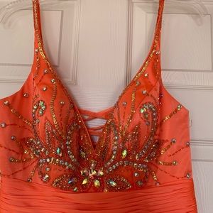 Brand new orange prom dress never worn
